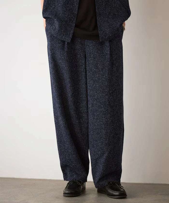 Dry Touch Summer Tweed Spindle Easy Wide Pants