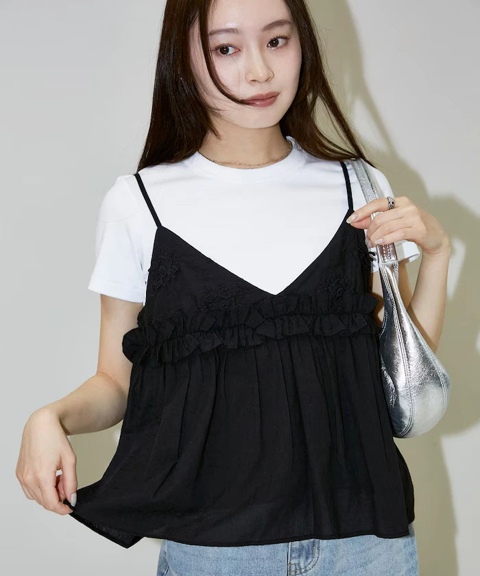 Floral Embroidery Detail Camisole Bustier Limited Edition