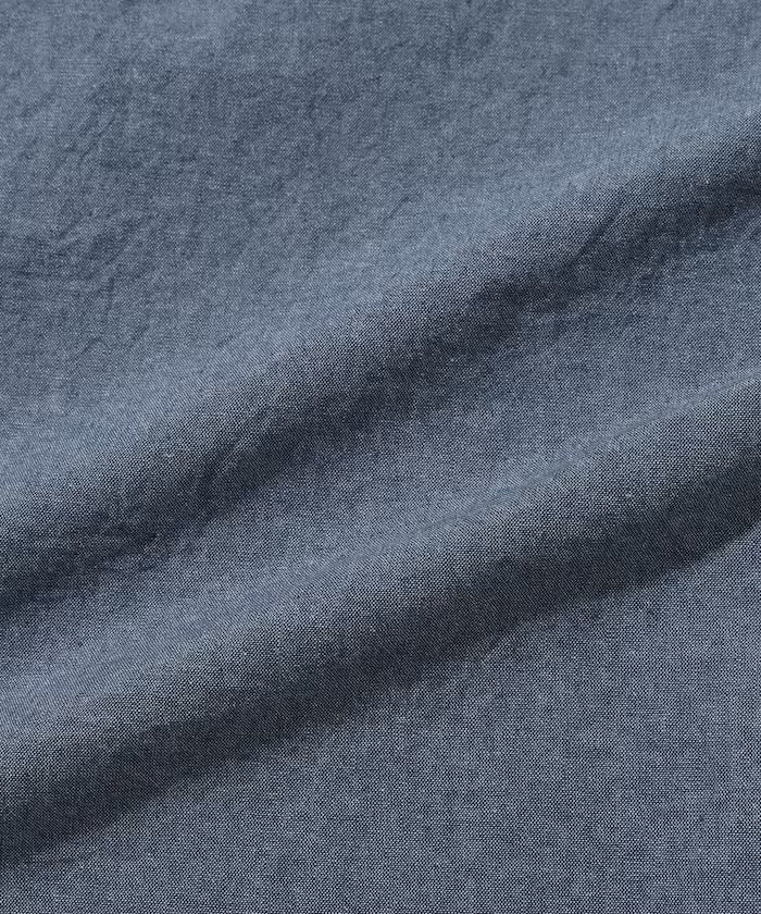 Oversized Classic Regular Collar Chambray Shirt Long Sleeve