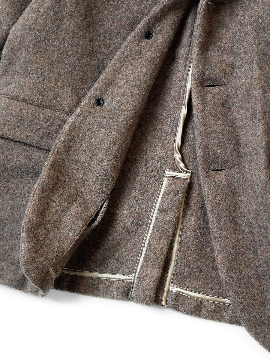 Shrunken Herringbone Wool Hospital JKT