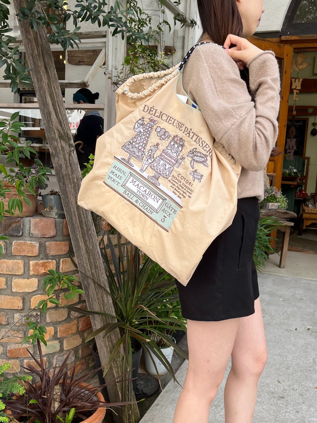 C.MACARON(C. Macaron) LARGE #03 BEIGE-321104