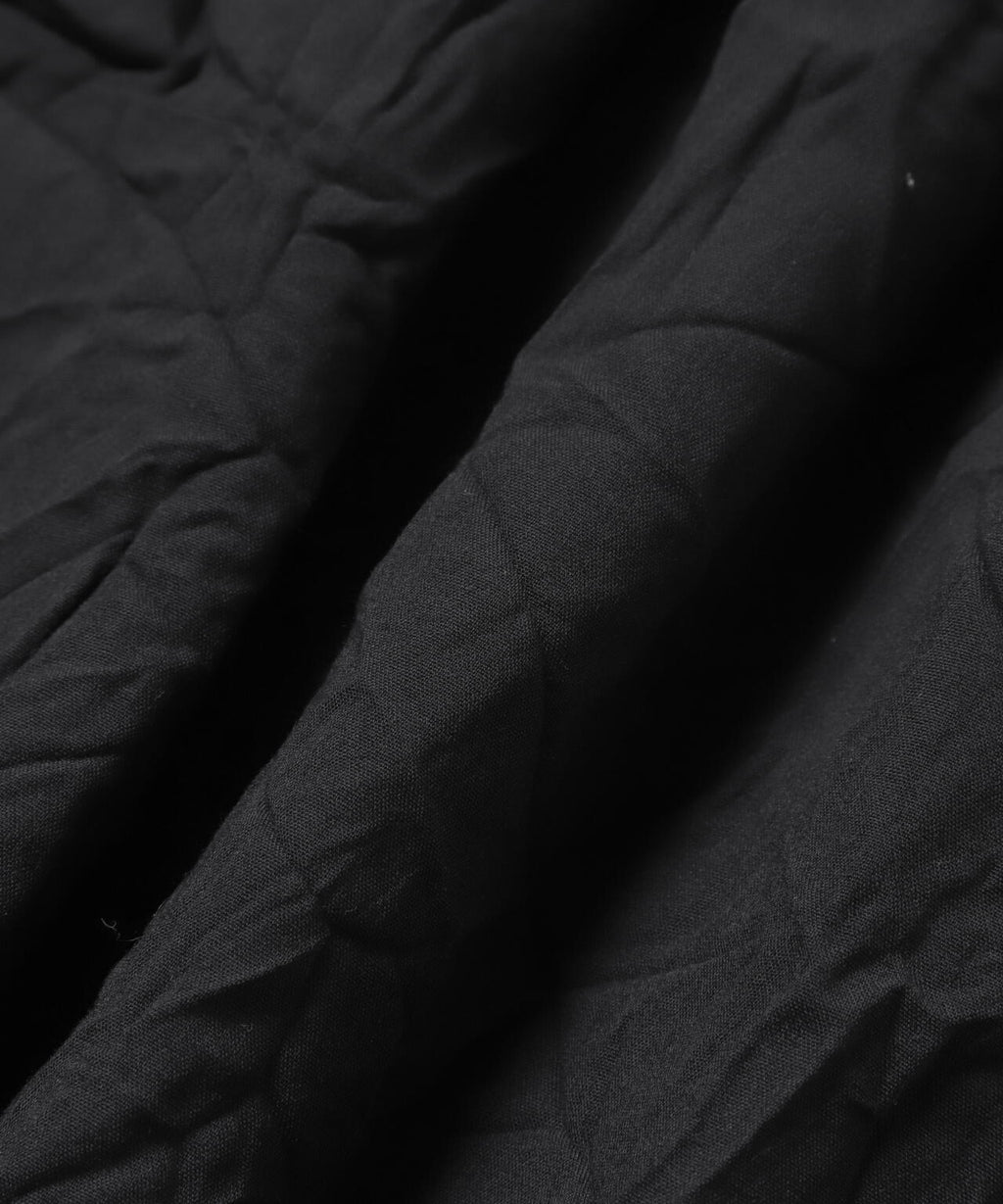 washer pleated open LS shirt (M)