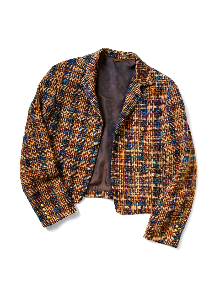 Kazatsui Tweed Check Baba-Soya JKT