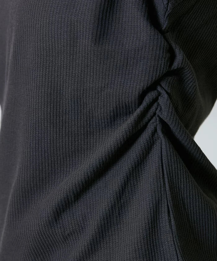 Light Waffle Waist Shirring T-Shirt Limited Edition