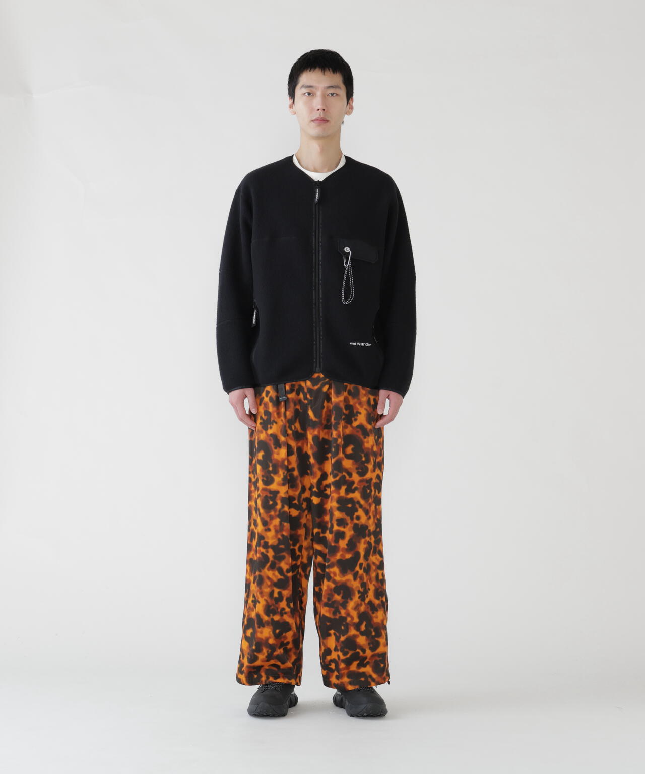 printed satin pants