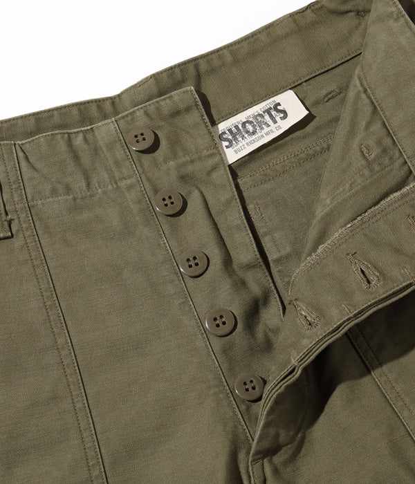 Trousers, Men's, Cotton Sateen Olive Green QM Shade 107, Type I, Class Shorts