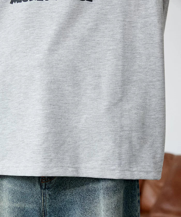 <Functional Material>Mickey Mouse/Sketch Ringer T-Shirt Limited Edition