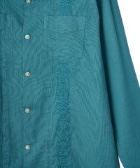SKULL STRAP Embroidered Cuban Shirt