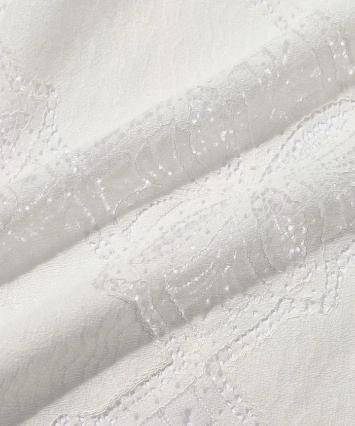 [February 12 12:00 Release] Panel Lace Shirt Jacket / Compatible with Setup