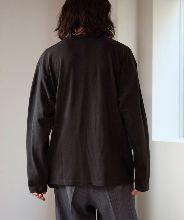 SUPER MERINO WOOL×INKEEP Crew Neck Long Sleeve T-Shirt