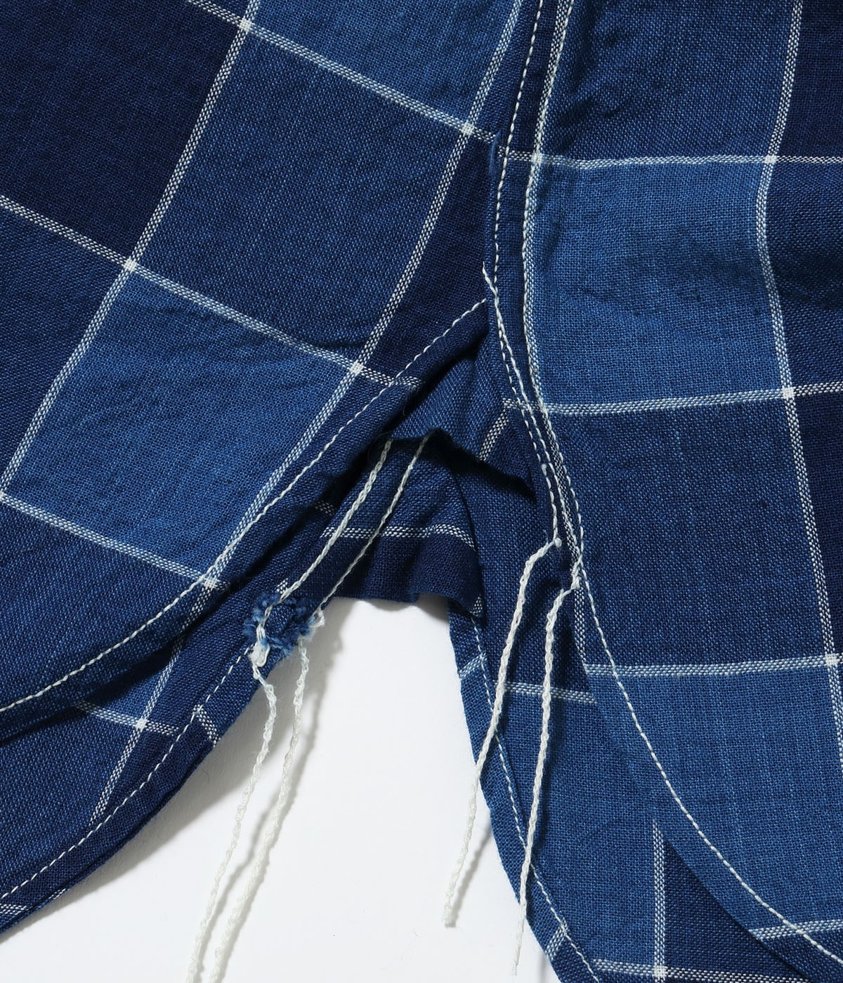 FICTION ROMANCE 5oz. INDIGO CHECK WORK SHIRT