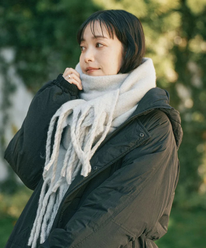 Volume Fringe Scarf