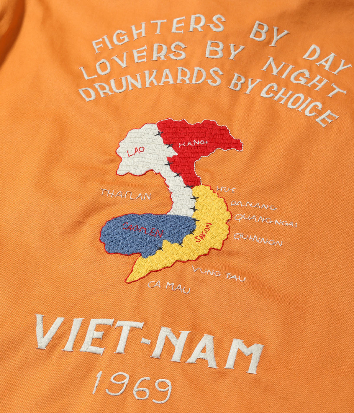 Late 1960s Style Cotton Vietnam Jacket “VIETNAM MAP”