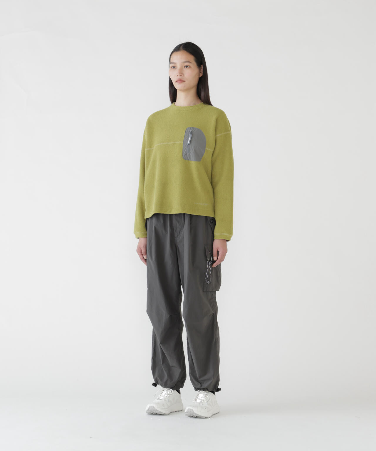 PE warm pile crew neck