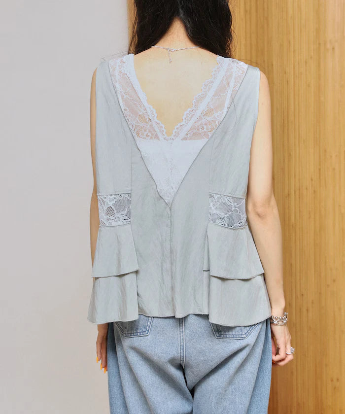 Switch Race Vintage Satin Ribbon Vest [Limited Release]