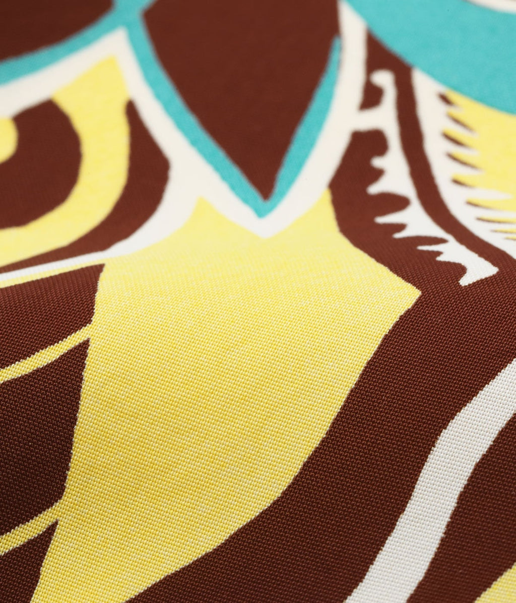 RAYON HAWAIIAN SHIRT “FLOWER FIELD BORDER”