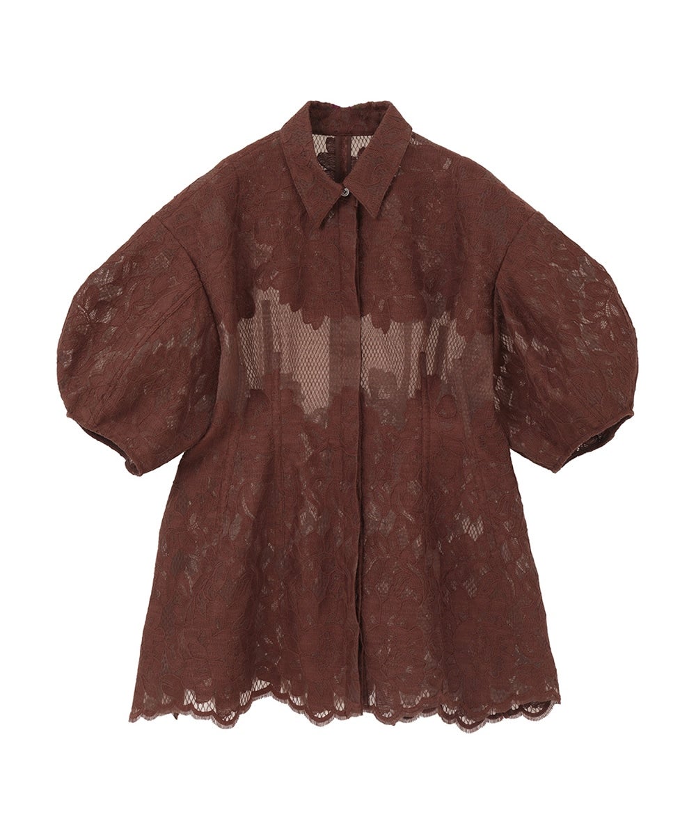 FLOWER LACE WAIST SHAPE TOPS