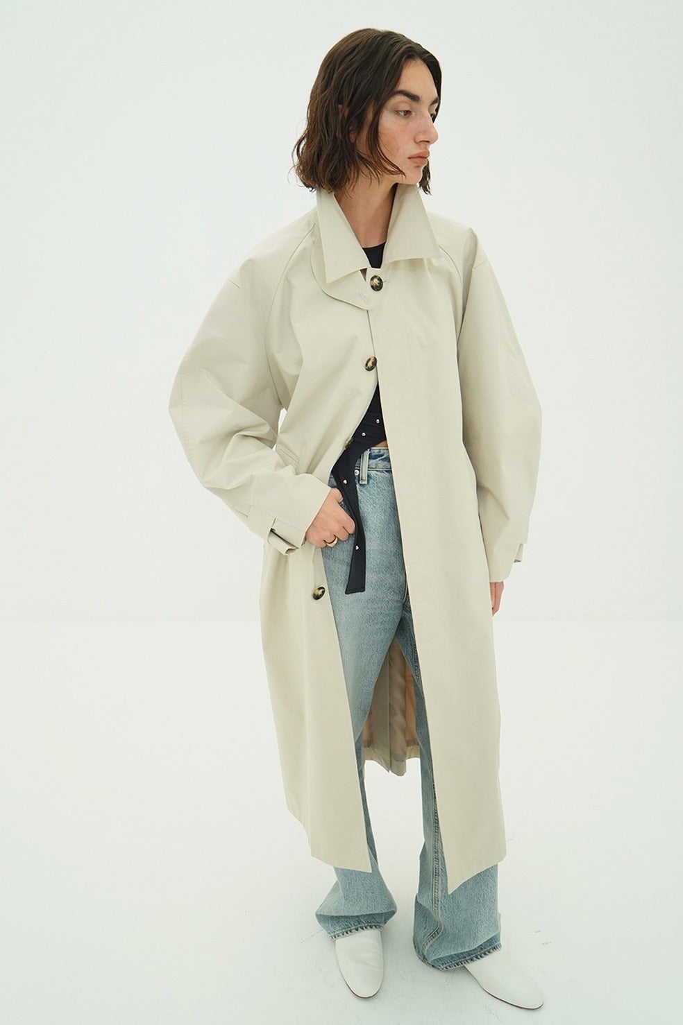 BULKY LINE STAIN COAT