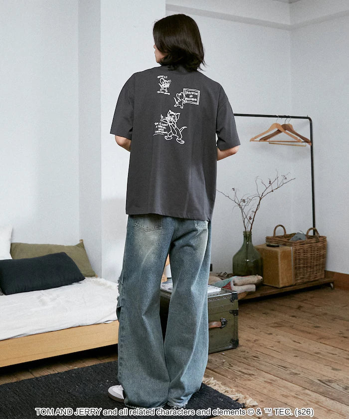 <Functional Material> TOM AND JERRY Graphic T-Shirt Limited Edition