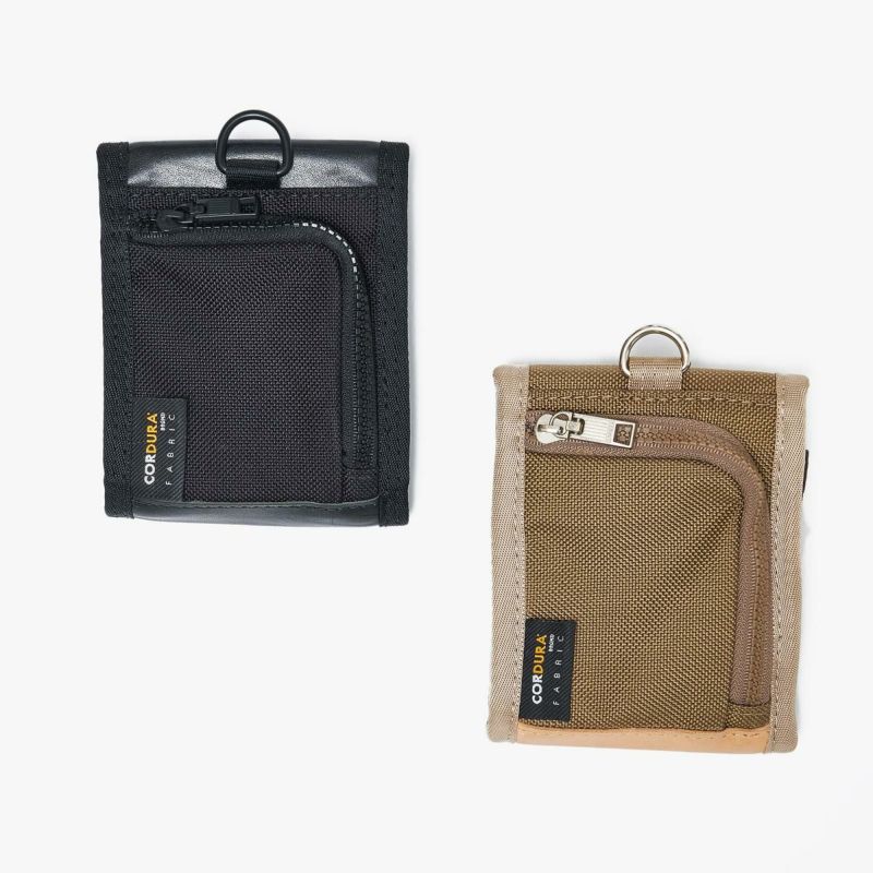 EXCLUSIVE BALLISTIC NYLON COMPACT WALLET/BLACK