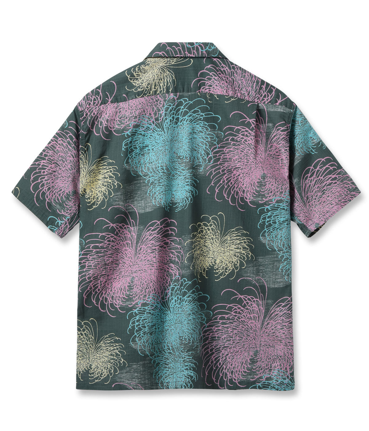 Cotton Linen Slubyarn Hawaiian Shirt 'Chrysanthemum'