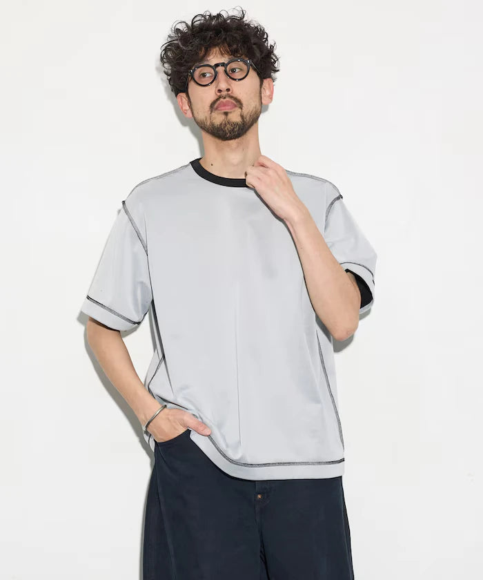Relaxed Fit Reversible Cardboard Short Sleeve T-Shirt / Color Design