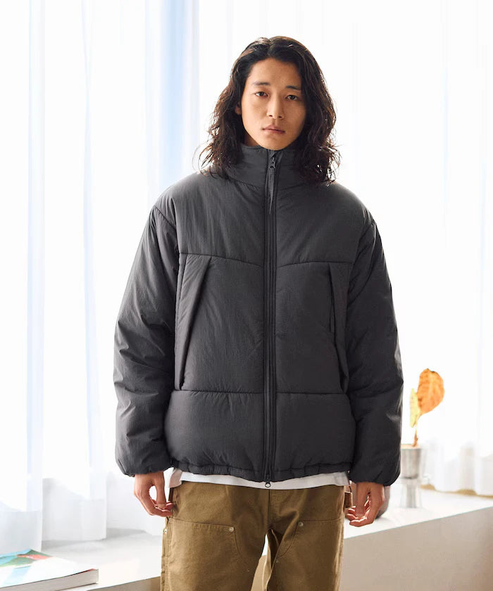 PRIMALOFT PUFF JACKET / Primaloft Stand Collar Puff Jacket / Insulated Blouson