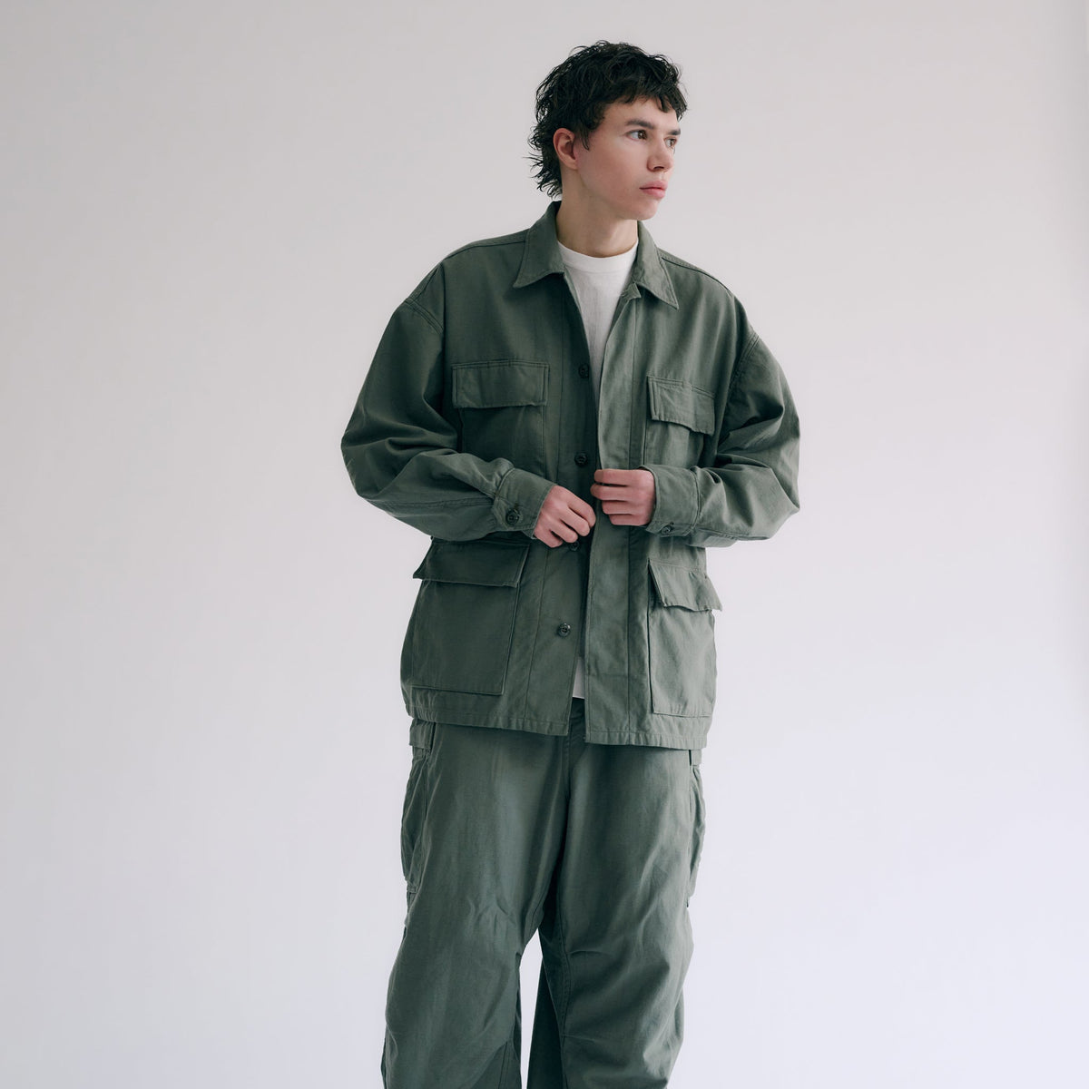 GL15365 / LIGHT BACKSATIN B.D.U JACKET