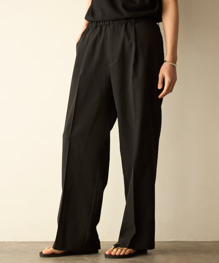 Functional Material Jacket & Wide Slacks Set Up / Washable / UV Cut / Quick Dry / Contact Cooling