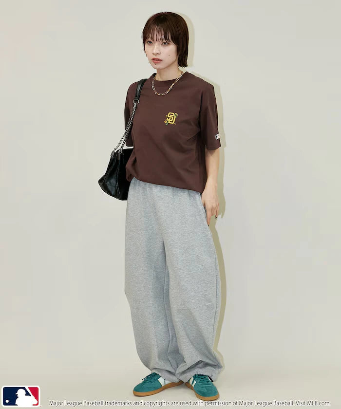 MLB One-Point Flower Embroidery T-Shirt