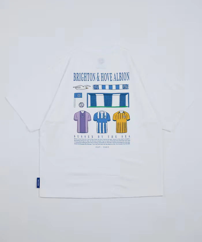 [Release on 5/22 12:00~] Brighton & Hove Albion FC - SEAGULLS UNIFORM GRAPHIC TEE
