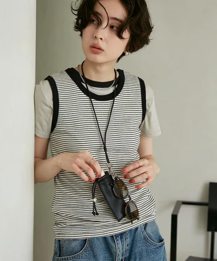 Glass Ring Multi Neck Strap