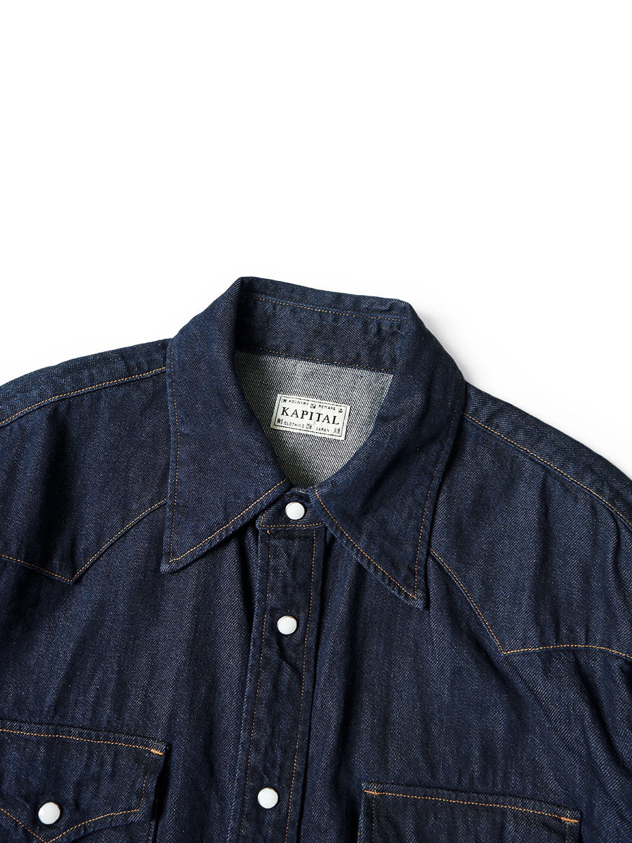 8oz Denim Husky Western Shirt