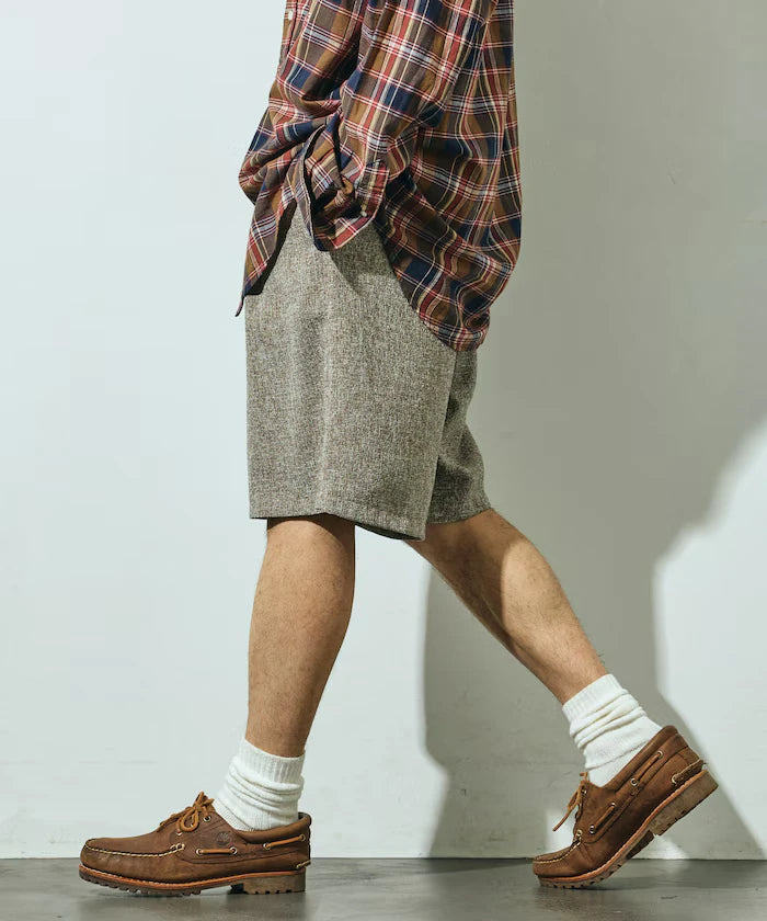 Summer Tweed Easy Wide Shorts / Compatible with Setup
