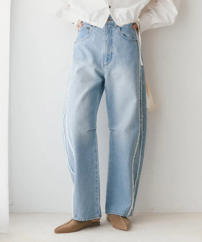 Side Fringe Curve Denim