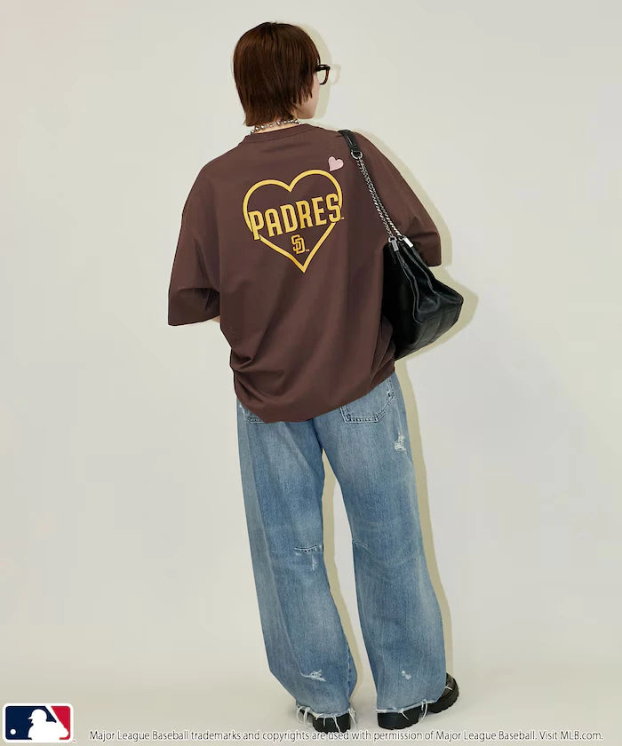 MLB Back Print Heart T-Shirt