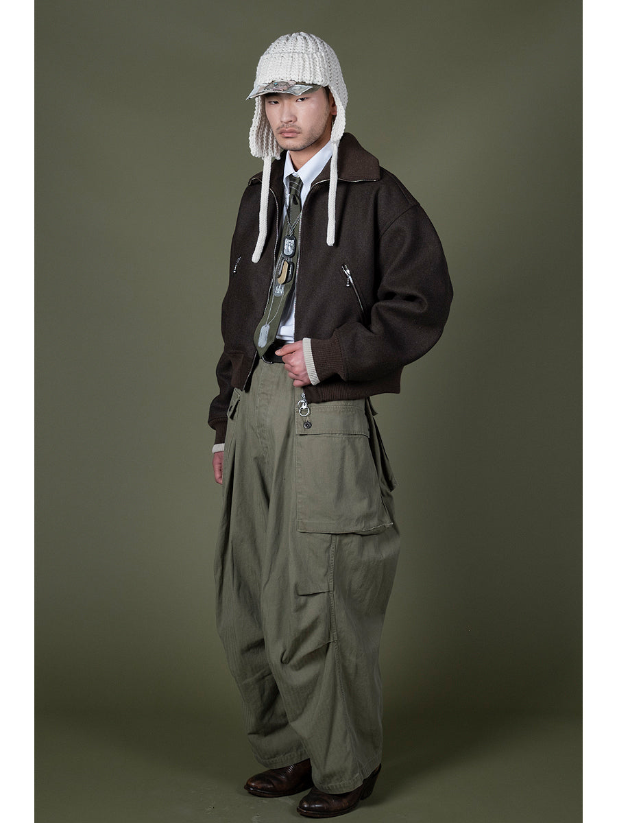 Herringbone Jumbo Monkey Pants