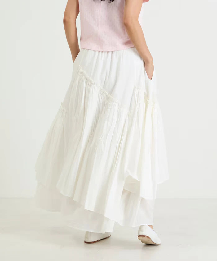 India Frill Maxi Gathered Skirt