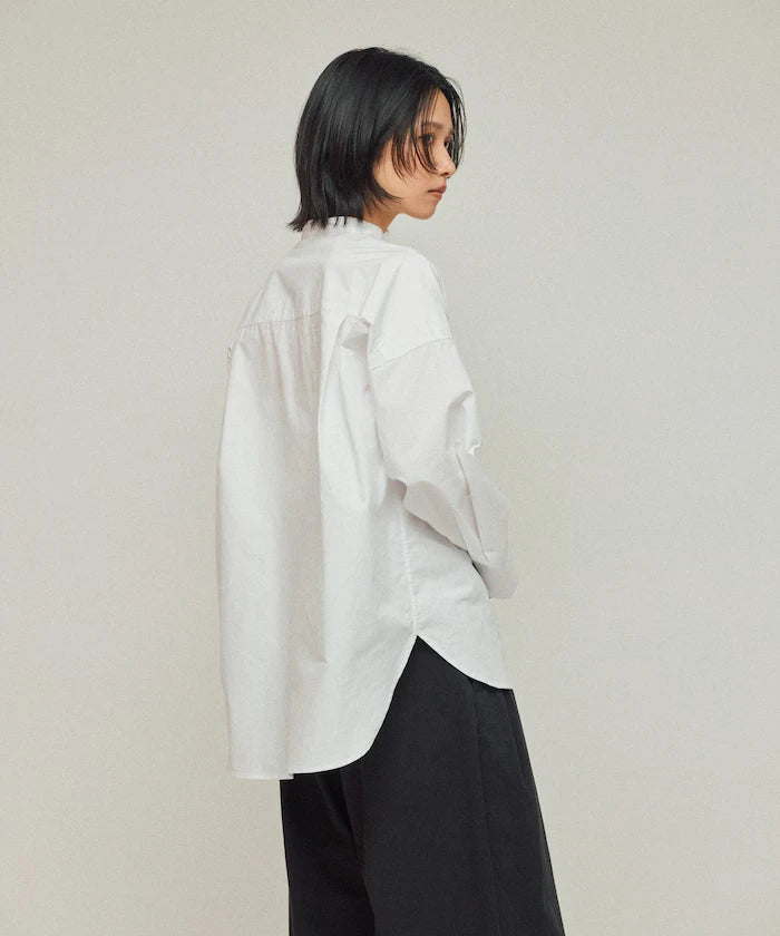 Oversized Long Sleeve Brooch Shirt