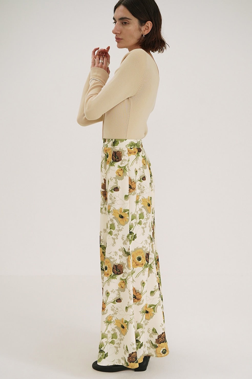 SCARF FLOWER MERMAID SKIRT