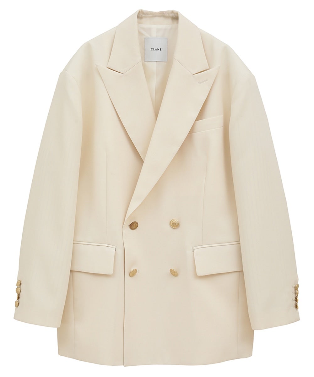 OVER SHOULDER GOLD BUTTON BLAZER