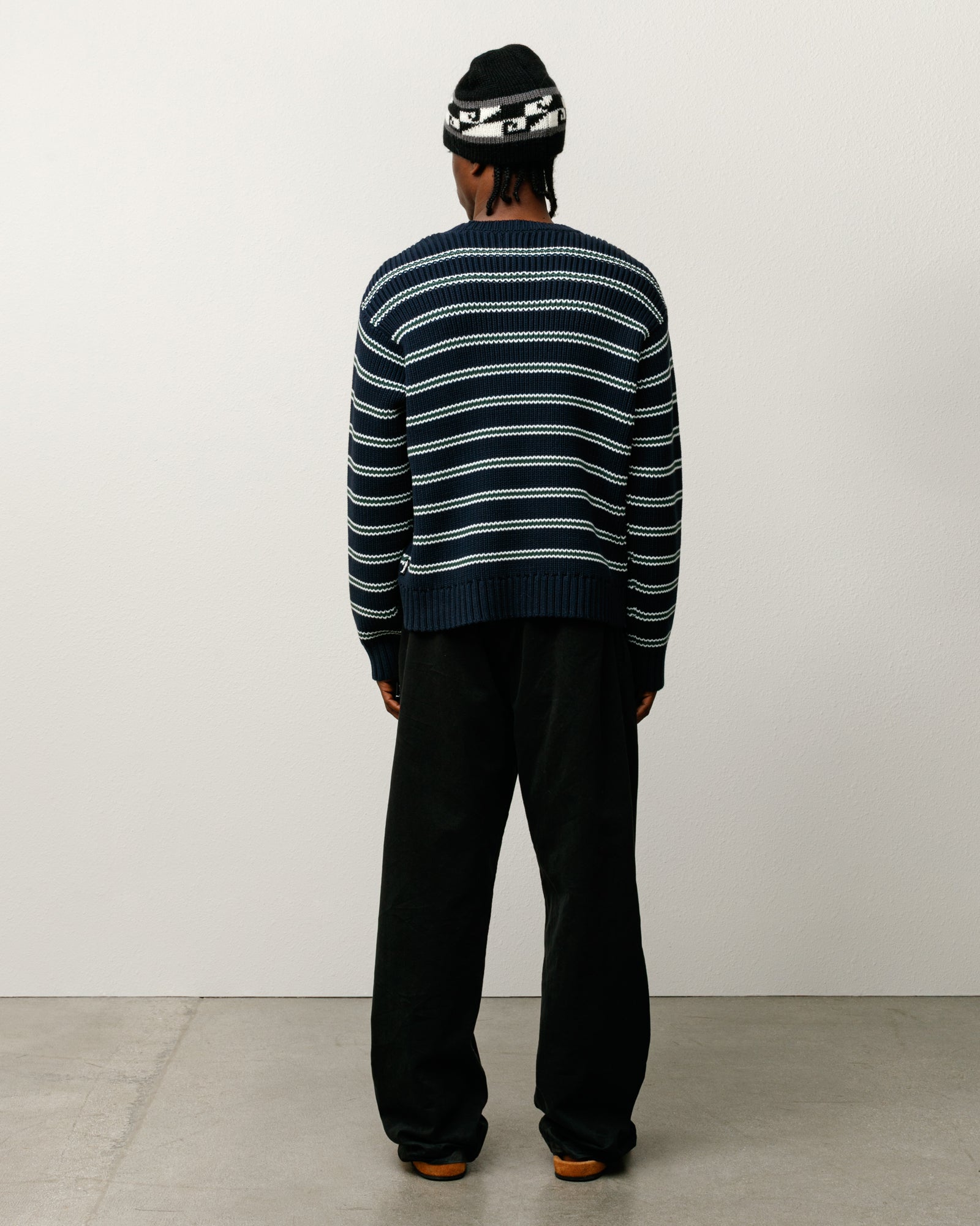 CHUNKY COTTON STRIPE SWEATER