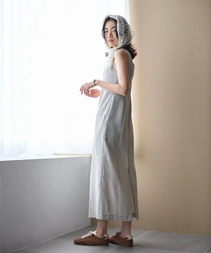 Camilla Check I-Line Dress / Suitable for Setup