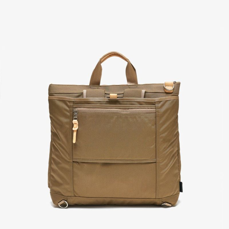 EXCLUSIVE BALLISTIC NYLON 3WAY HELMET BACKPACK/KHAKI