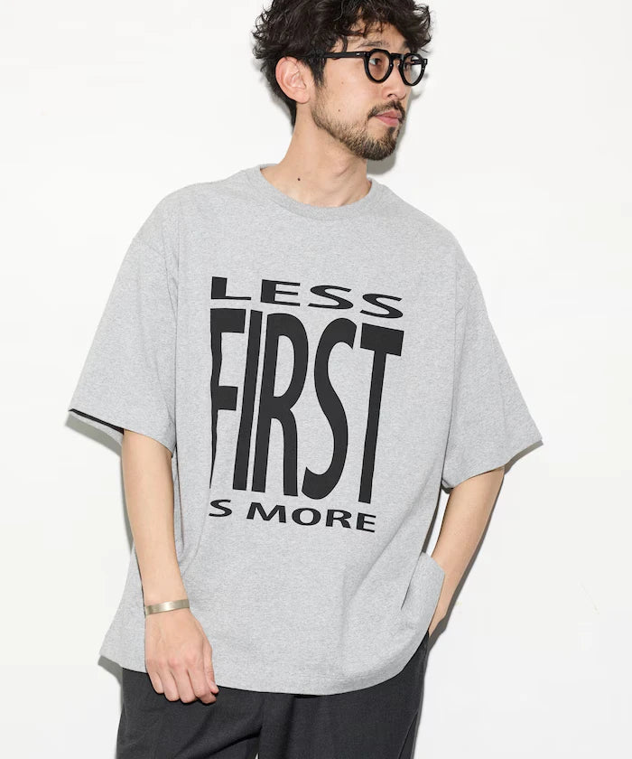 6 Ounce Front Logo Print Crew Neck T-Shirt / Print T-Shirt PRINT BIG FIRST