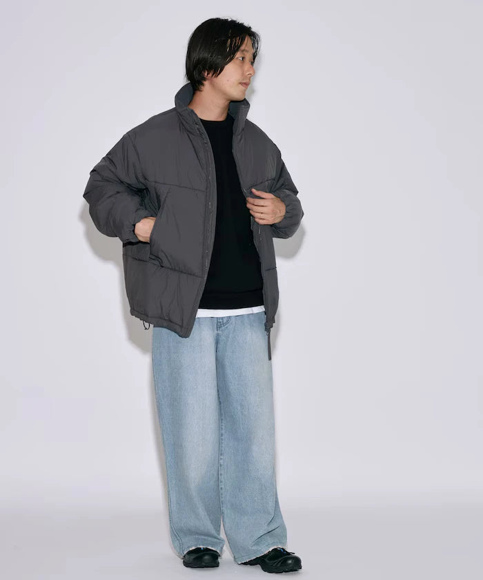 PRIMALOFT PUFF JACKET / Primaloft Stand Collar Puff Jacket / Insulated Blouson