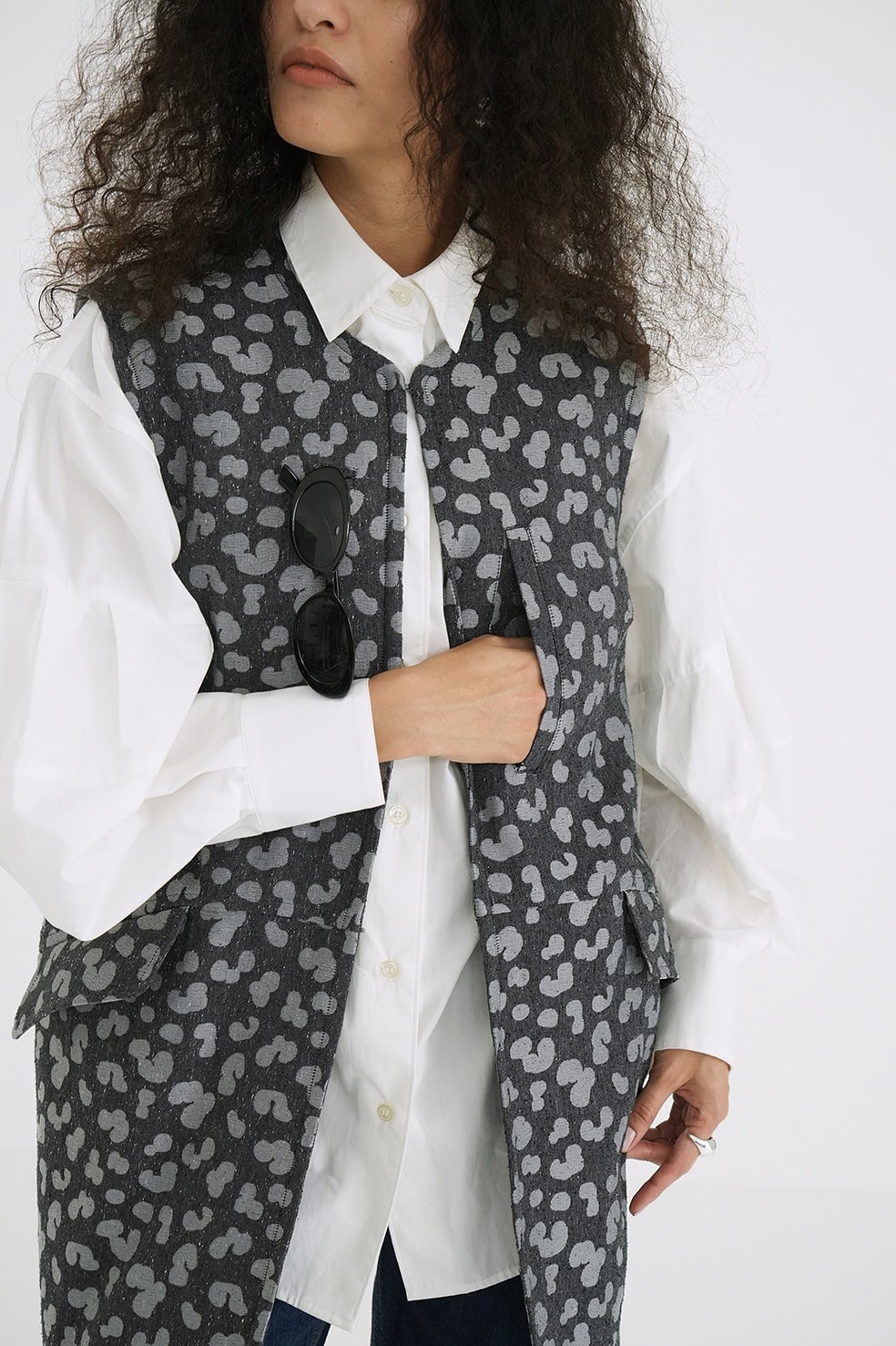 LEOPARD LONG GILET