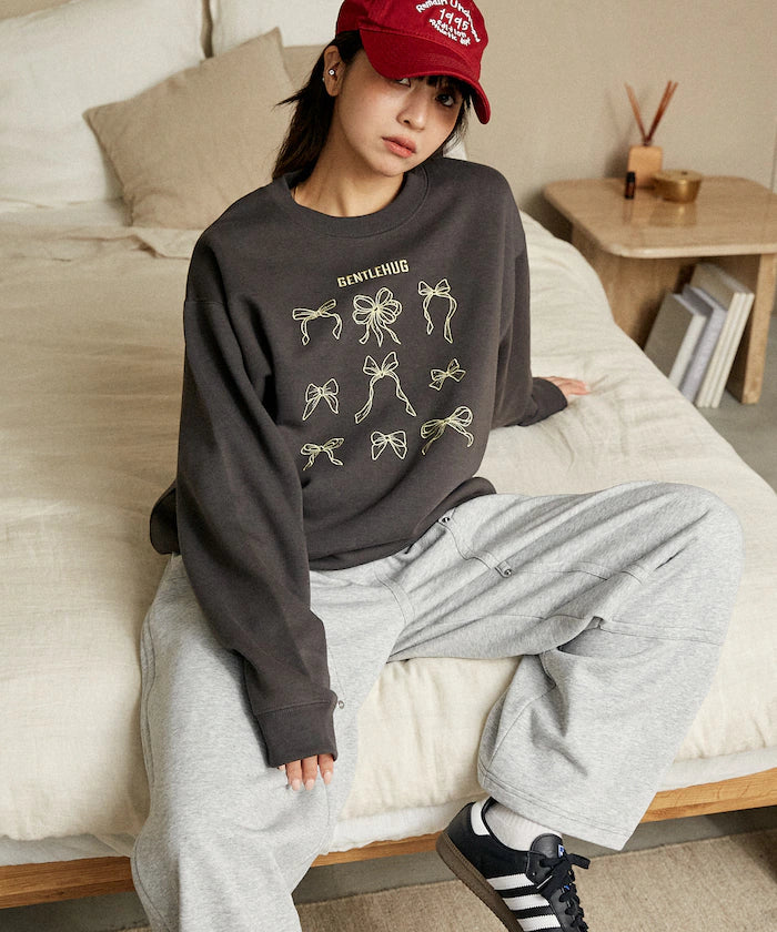 Ribbon Embroidery Crew Sweat Limited Edition