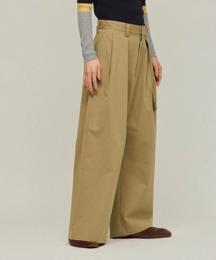 High Count Chino Wide Pants