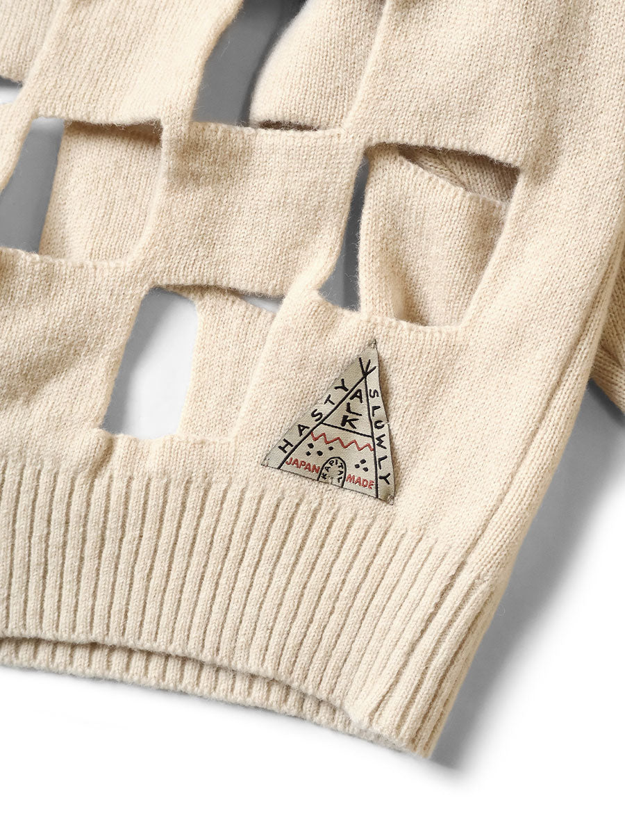 7G Wool Wind Pen BIG Crew Sweater
